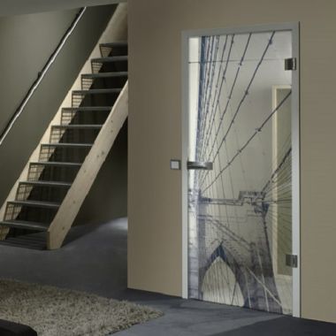 Bridge VSG Laminate Glass Door Design - Bespoke Doors